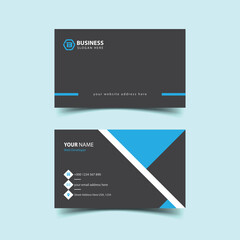 Colorful professional business card design template. corporate business card