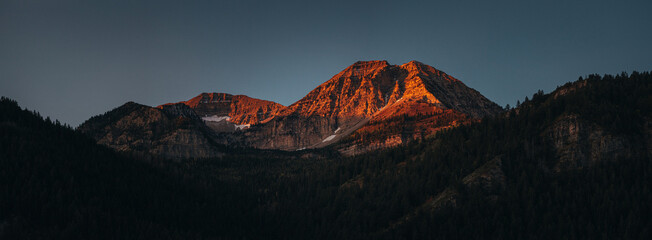sunrise on the mountains
