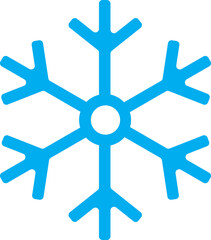 blue and white snowflake