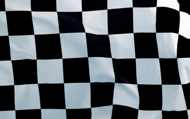 Close up of checkered flag background