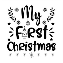Obraz premium MY FIRST CHRISTMAS