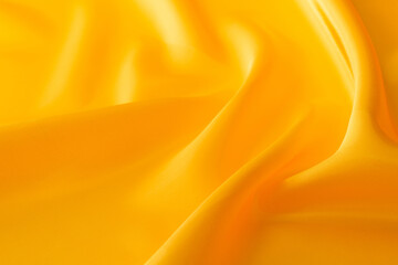 Close up of yellow silk background