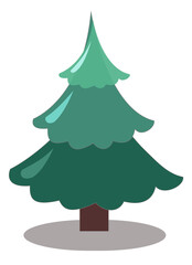 coloring various lagom firs with hatching scribble style. Hand-drawn Christmas trees with toys. ink element for cards, stamps, banners and your creativity