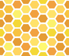 Seamless pattern with honeycomb. Cartoon design.
