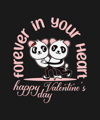 Teddy bears love । valentine's day design.  