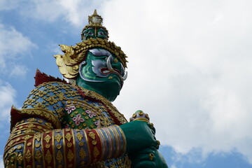 Thao Wessuwan at Wat Phra That Doi Kham (Temple of the Golden Mountain) 