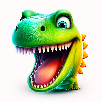 Happy Dinosaur Baby Emoji