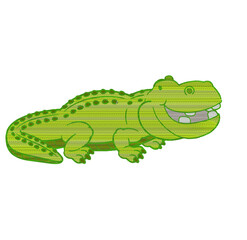 illustration version 1 animal hybrid cross of crocodile and hippopotamus so hippodiles was born.
