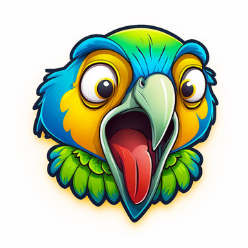 Happy Parrot Emoji