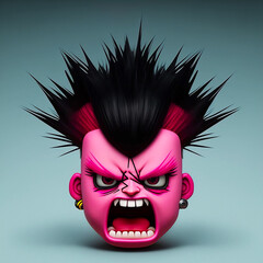 Obraz premium Punk Emoji