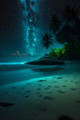 Obraz na płótnie Canvas Tropical Beach Full of Stars