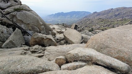 rocks in the mountains