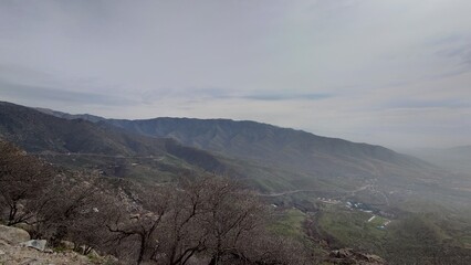 clouds over the mountains