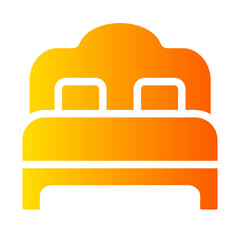 bedroom gradient icon