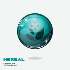 herbal 3d buttons