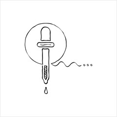 Eye Dropper Hand Drawn Doodle Icon M_2212001