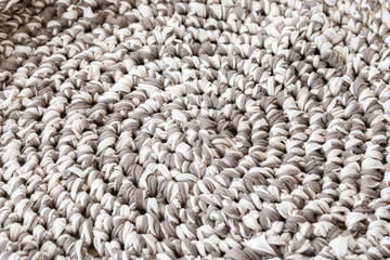 Tシャツヤーンで作ったラグマット