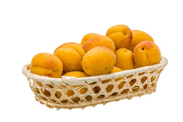 Yellow ripe apricots