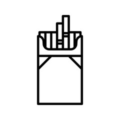 Cigarettes icon. sign for mobile concept and web design. vector illustration