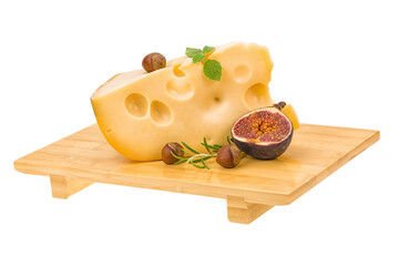 Maasdam cheese with fig