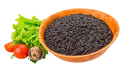 Black raw rice