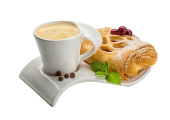 Coffee with pastry