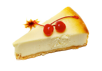 Gourmet slice of cheesecake
