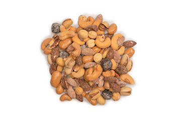  A group of almonds, pistachios, walnuts, macadamia, cashews.