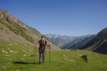 Trekking on the Heights of Alay route, Alay, Krygyzstan