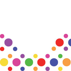Circle shape change color design background