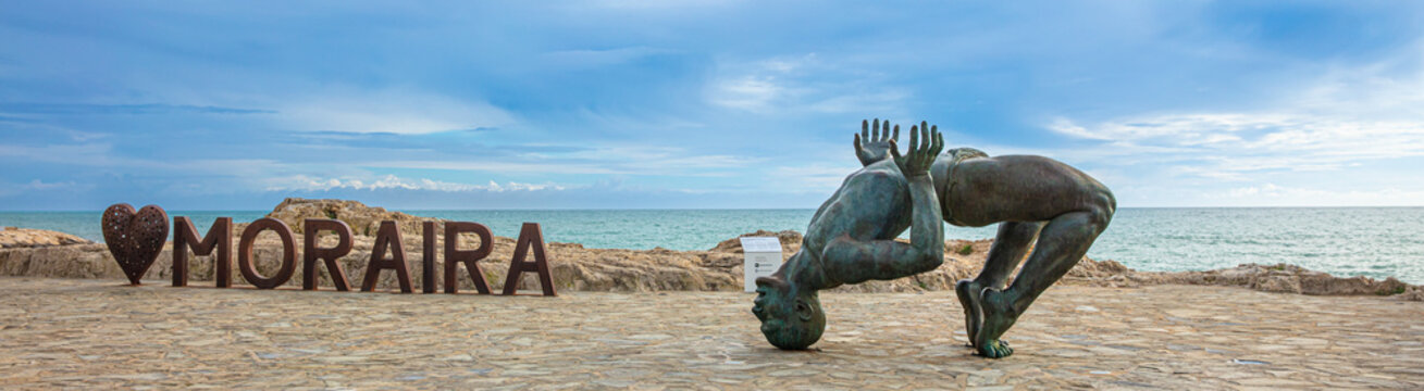 Moraira city landscape- Costa blanca,  Alicante province in Spain