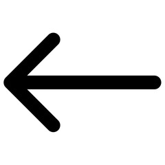 Left back arrow icon