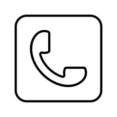 Phone icon. sign for mobile concept and web design. vector illustration