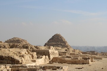 Giza Pyramids in the morning, Cairo, Egypt