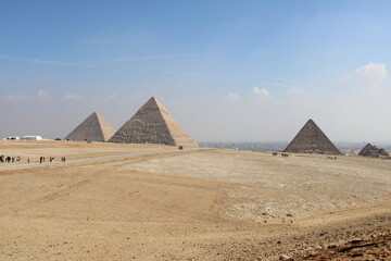 Giza Pyramids in the morning, Cairo, Egypt