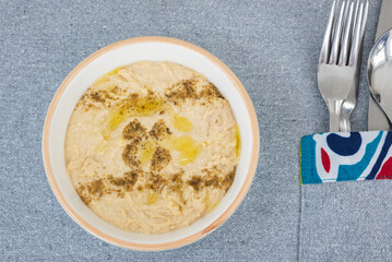 Babaganoush a la carte appetiser in a dish
