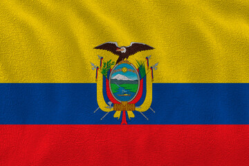 Fototapeta premium National flag of Ecuador. Background with flag of Ecuador