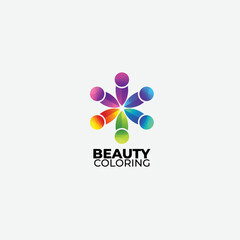 human beauty colorful design vector