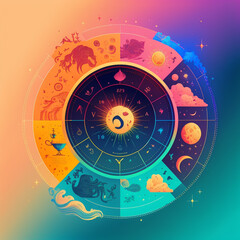 Obraz premium zodiac sign leo