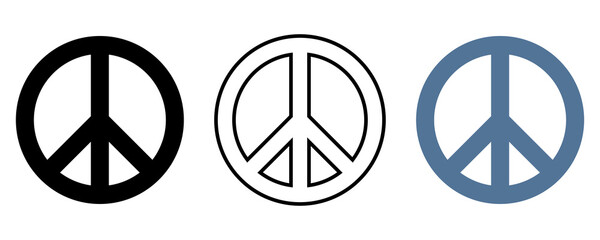 Peace sign isolated and transparent.