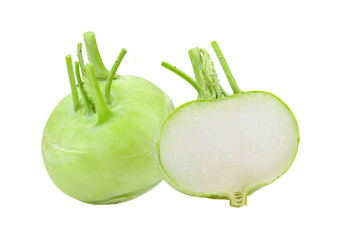 Kohlrabi isolated on transparent png