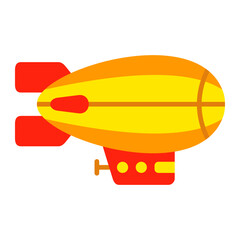 Airship Flat Icon © Maan Icons