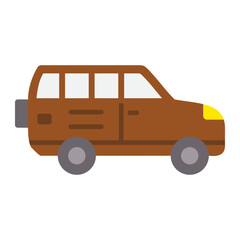 Wagon Car Flat Icon