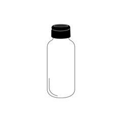 0.5 liter round bottle with screw cap