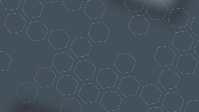 Illustration of a gray background with a hexagon pattern