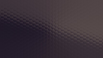 Illustration of a dark glowing background with hexagons and added effects