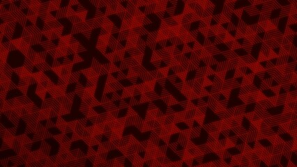 Illustration of red glowing background with patterns and added effects