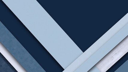 Fototapeta premium Illustration of a blue and white background with interlaced stripes and added effects