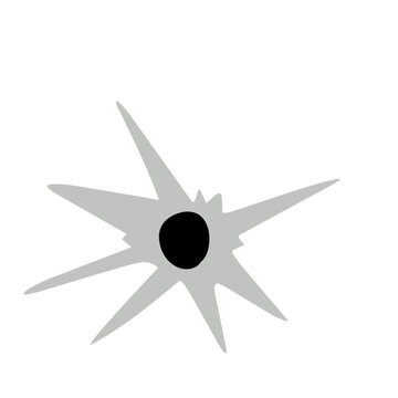 Bullet Hole Vector Illustration
