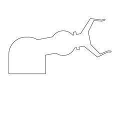 Industrial robot icon vector
